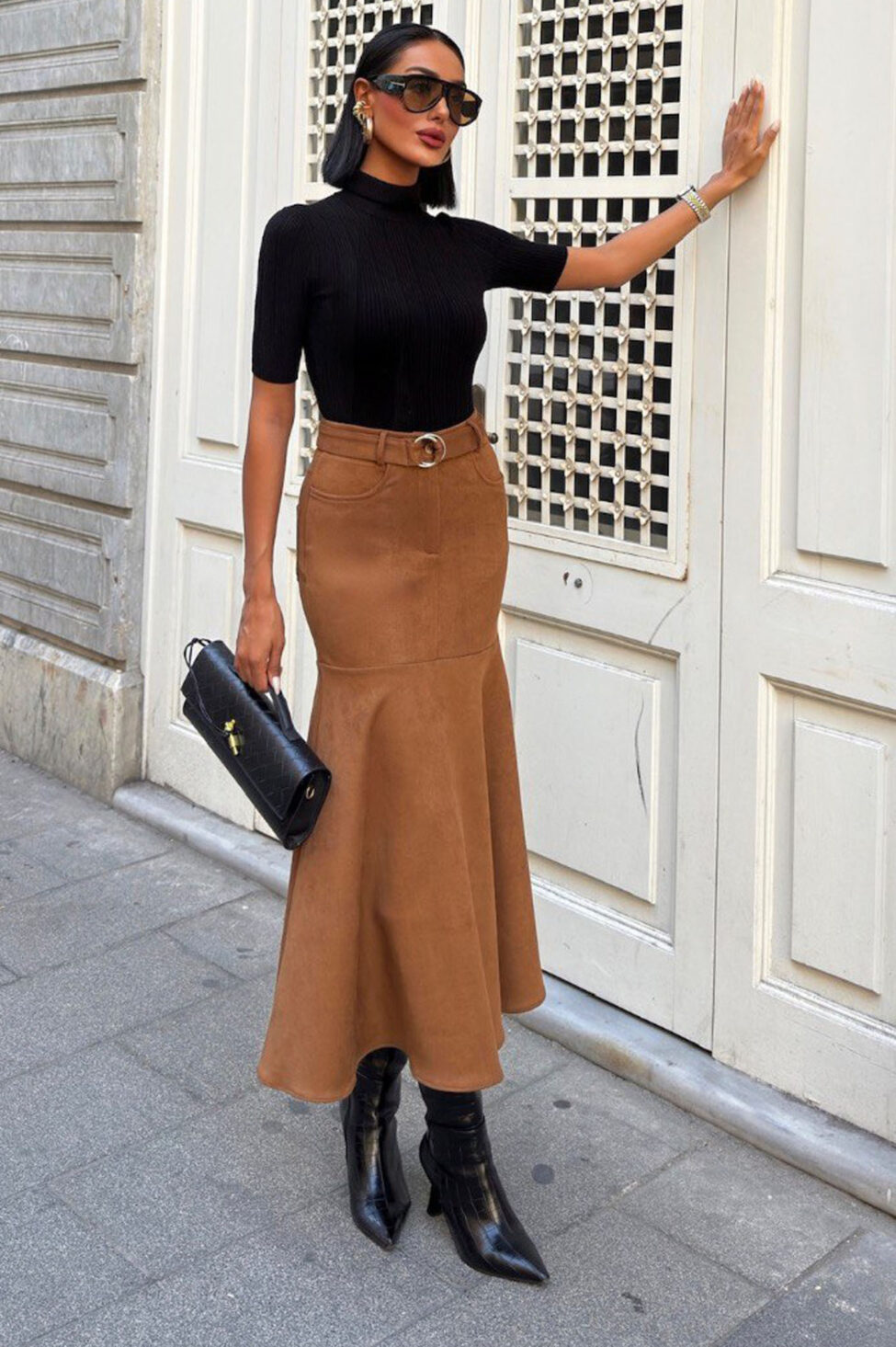 Latte μάξι φούστα καφέ - Image 2