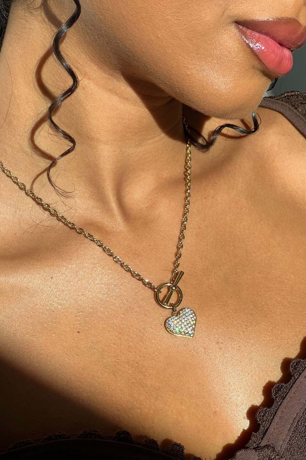 Leaf κολιέ χρυσό - Image 2