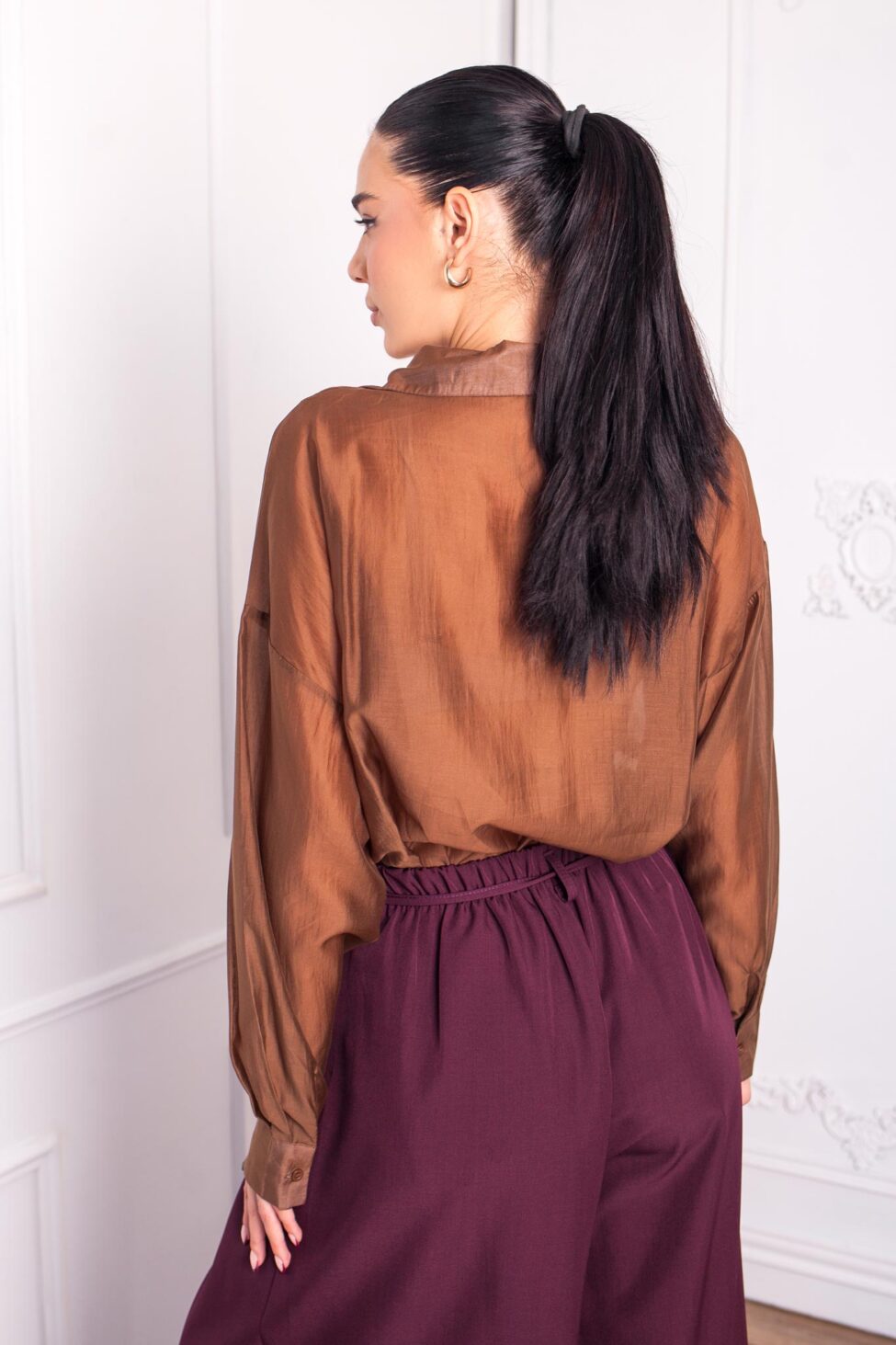 Leda πουκάμισο κάμελ - Image 3