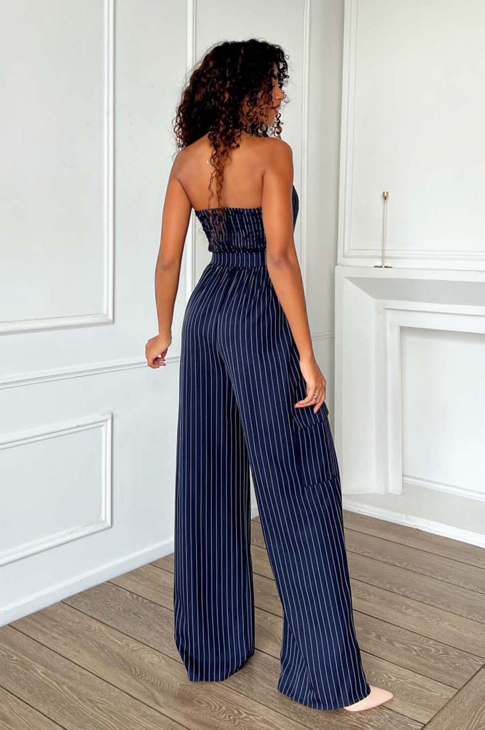 Livvy ολόσωμη φόρμα ριγέ μπλε - Image 2