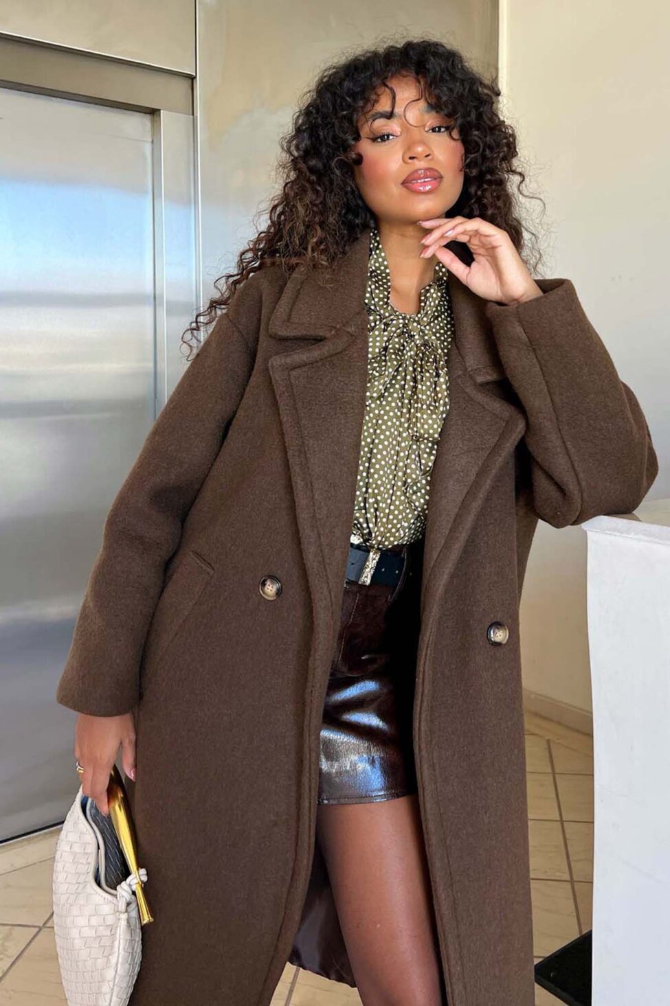 Loom παλτό καφέ - Image 3