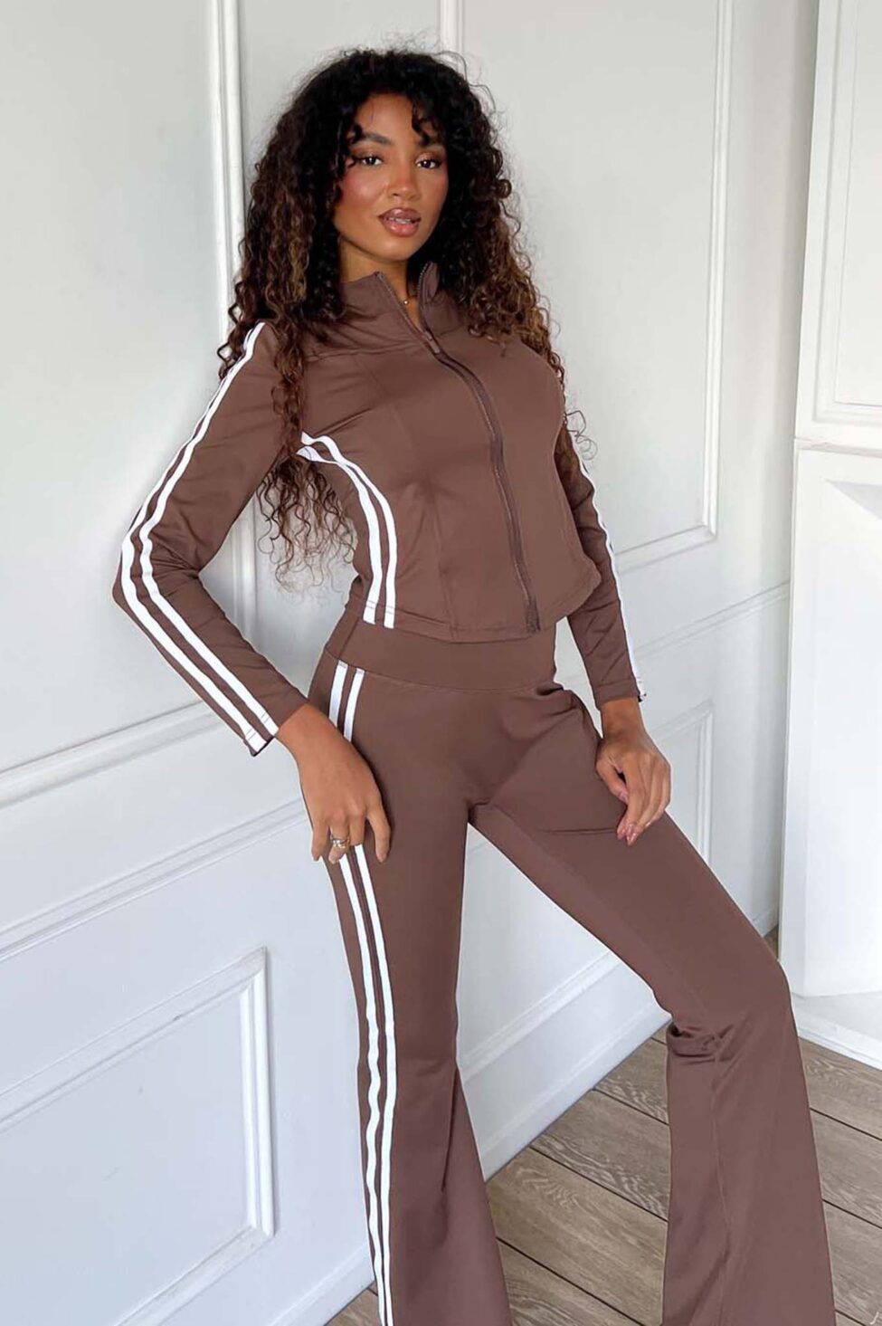 Lynne σετ αθλητική φόρμα καφέ - Image 3
