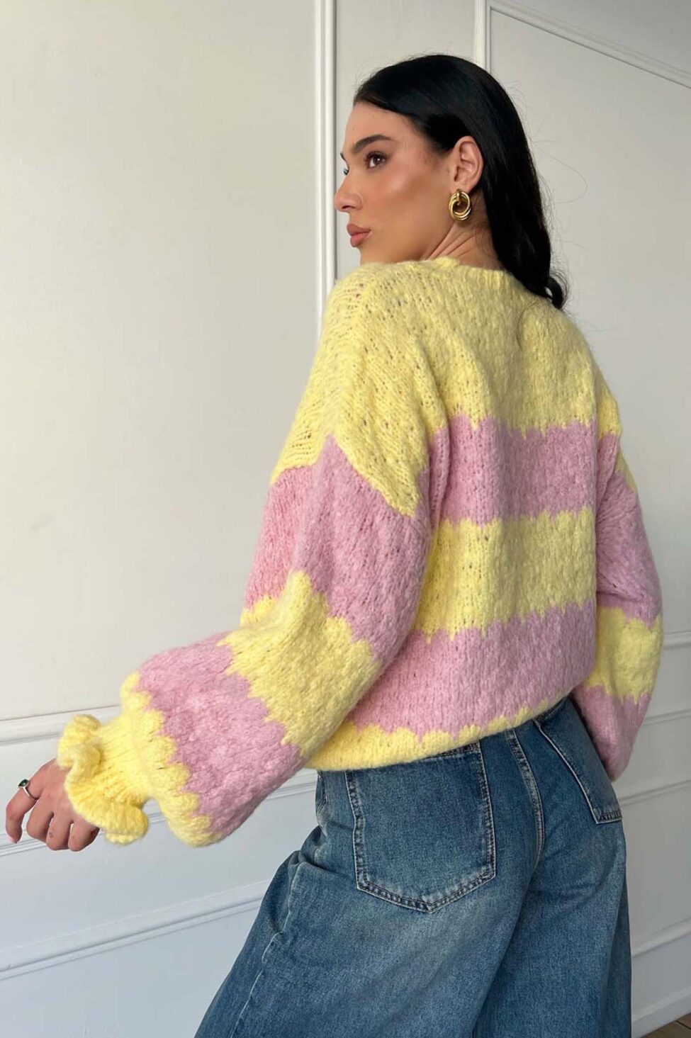 Magnitude μπλούζα πλεκτή κίτρινο - Image 2