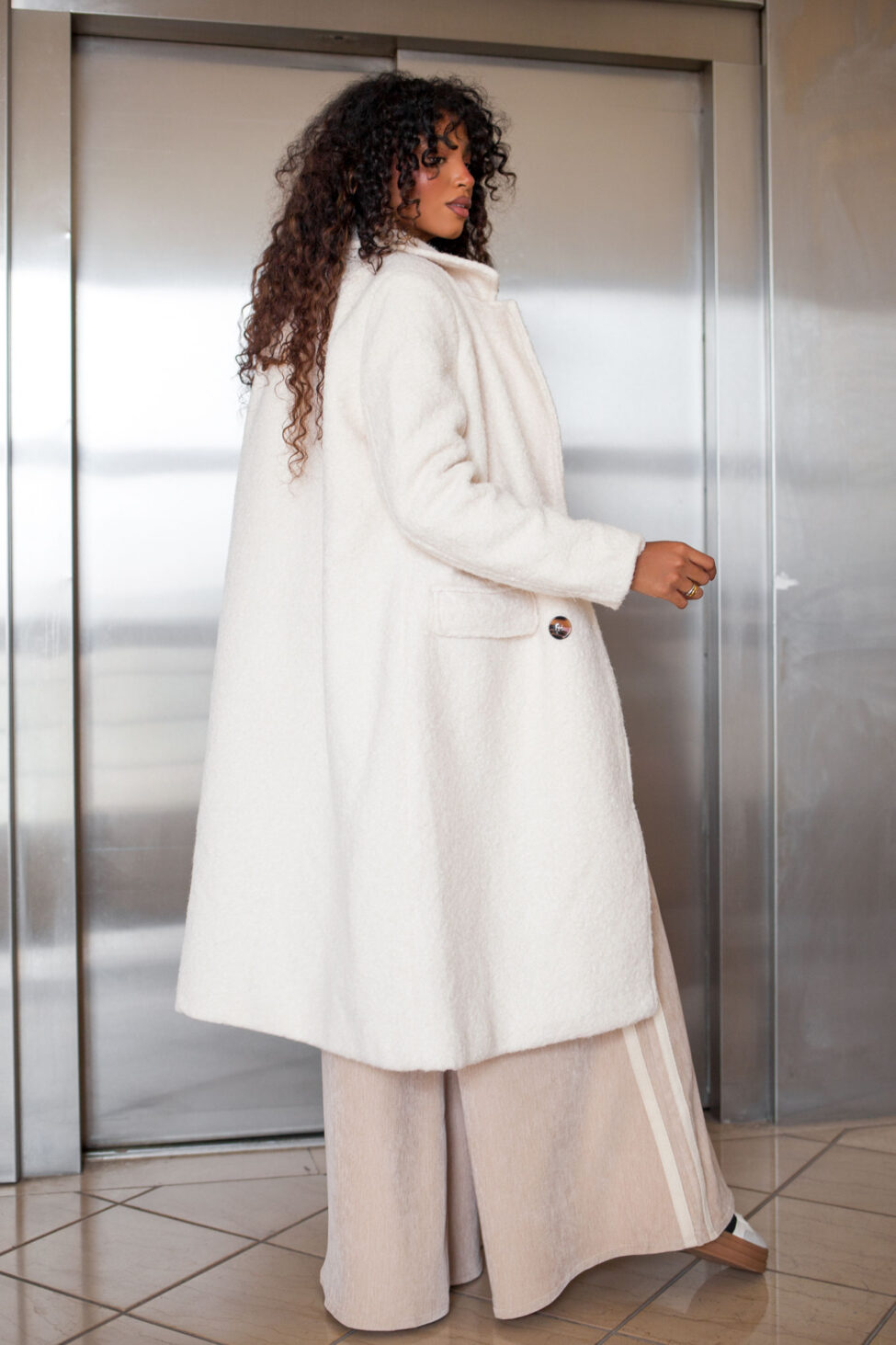 Melanie παλτό εκρού - Image 3