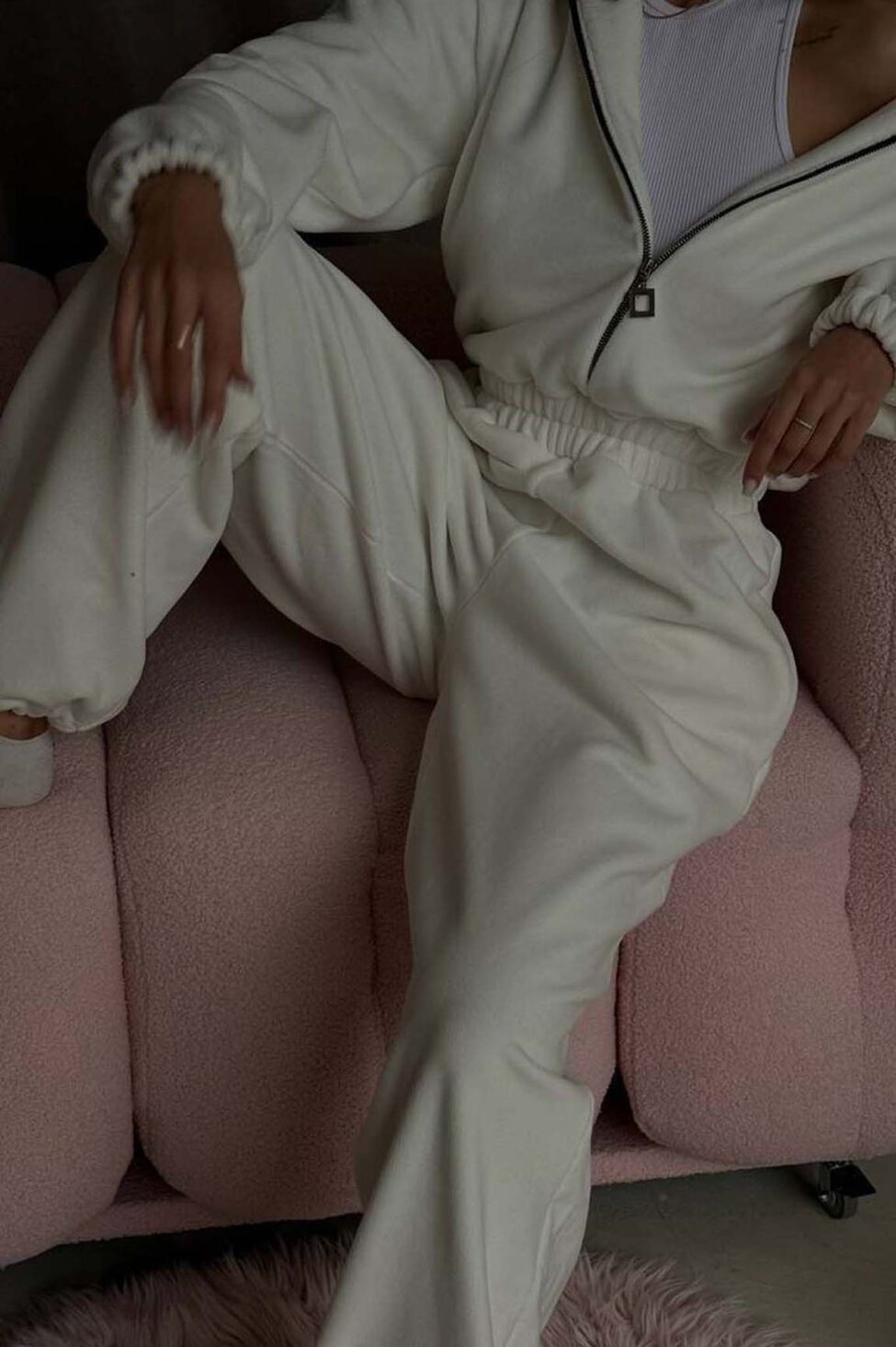 Merge ολόσωμη φόρμα φούτερ εκρού - Image 4