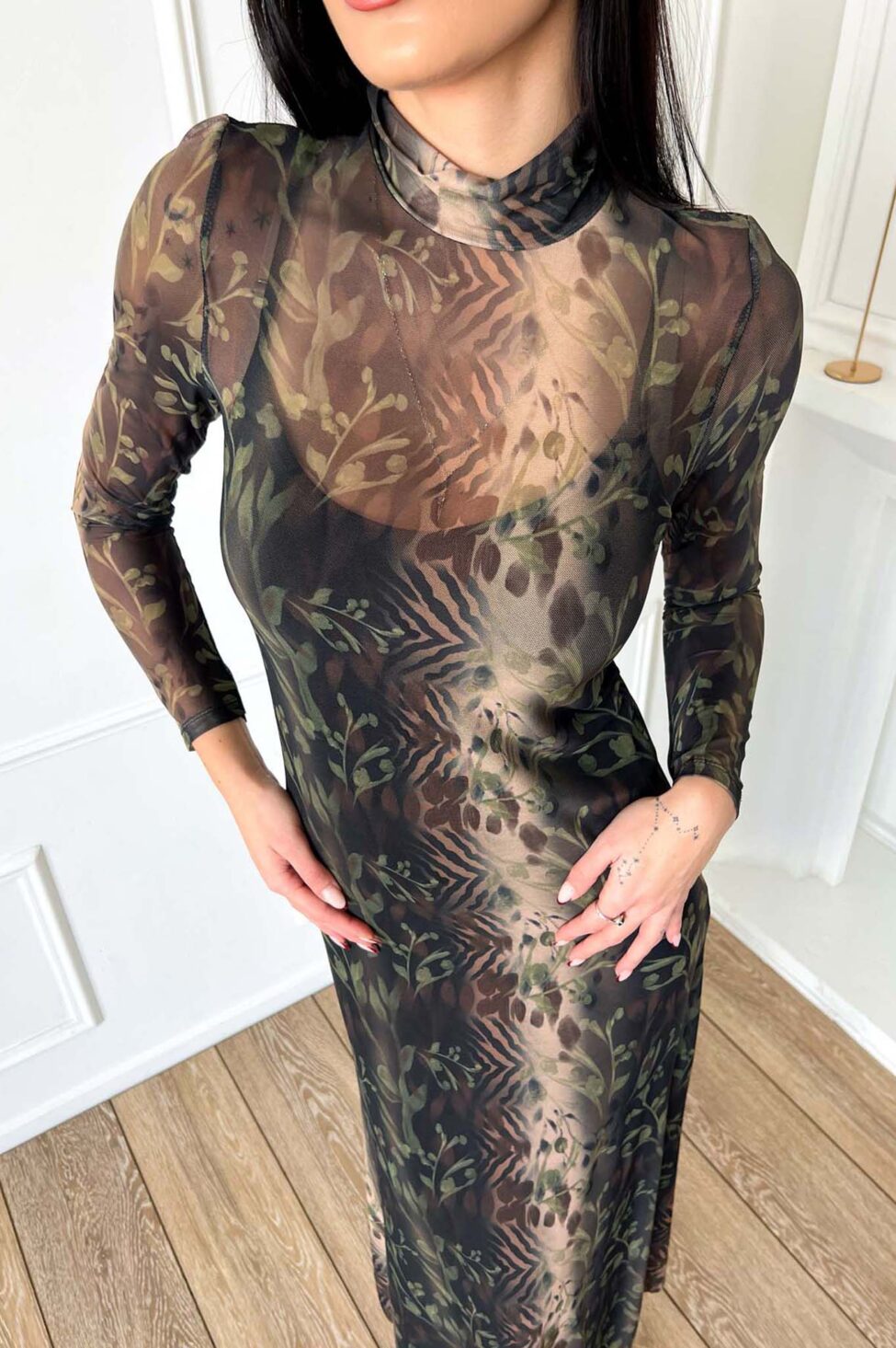 Nectarine φόρεμα πράσινο - Image 2