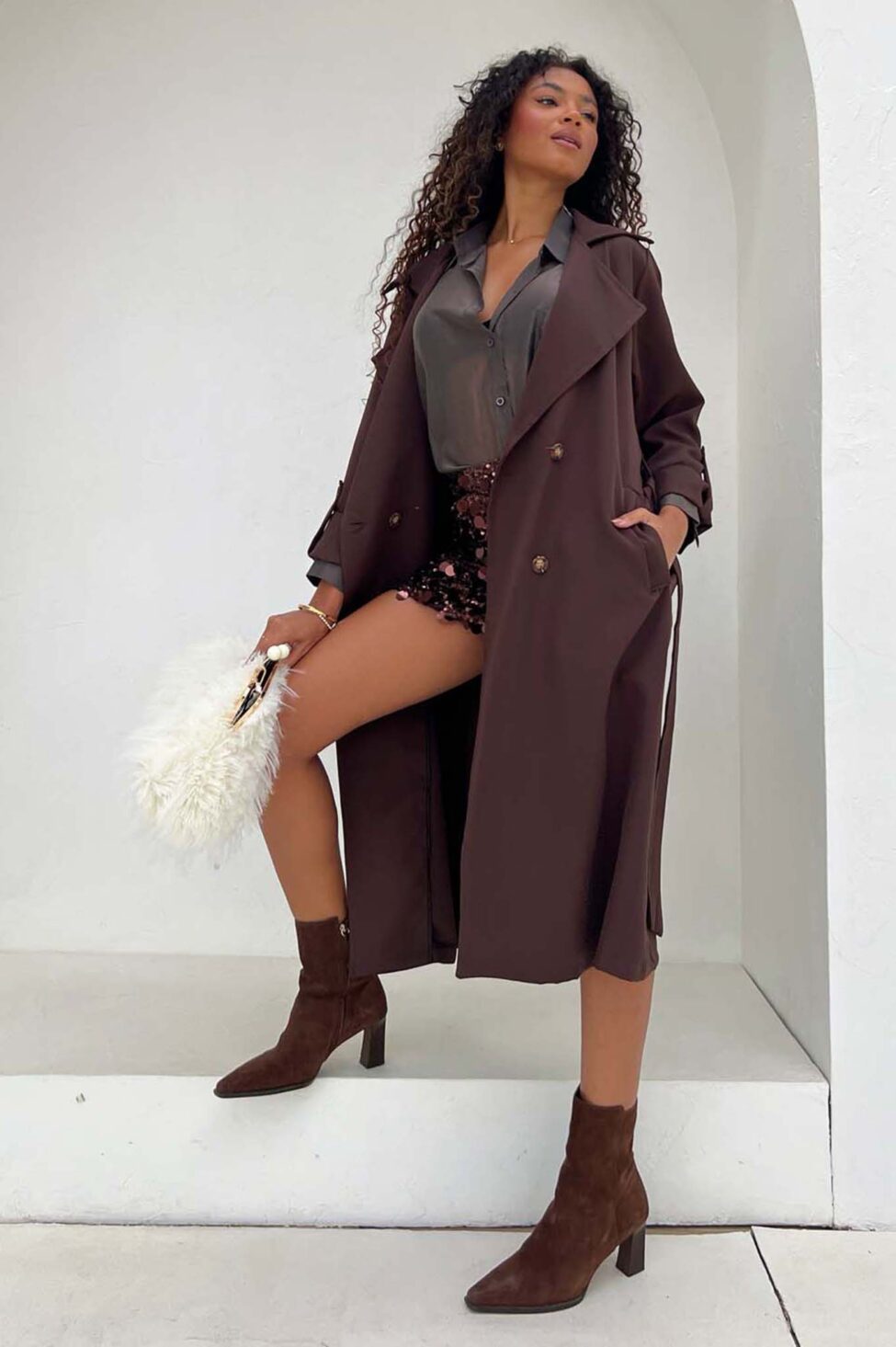 Pumped καμπαρντίνα καφέ - Image 2