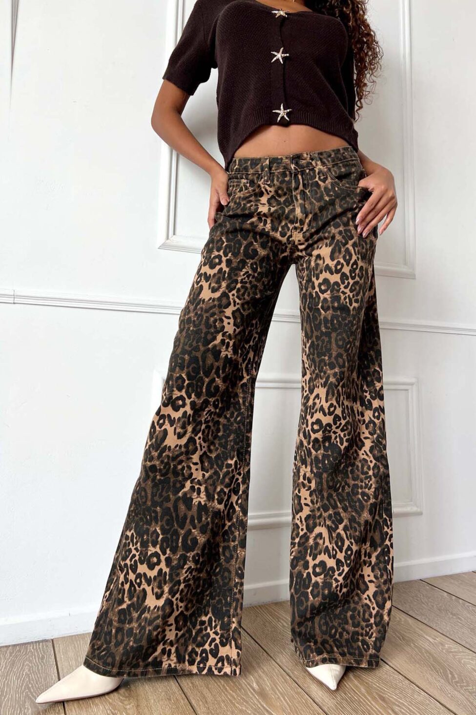 Rum τζιν παντελόνι λεοπάρ - Image 2