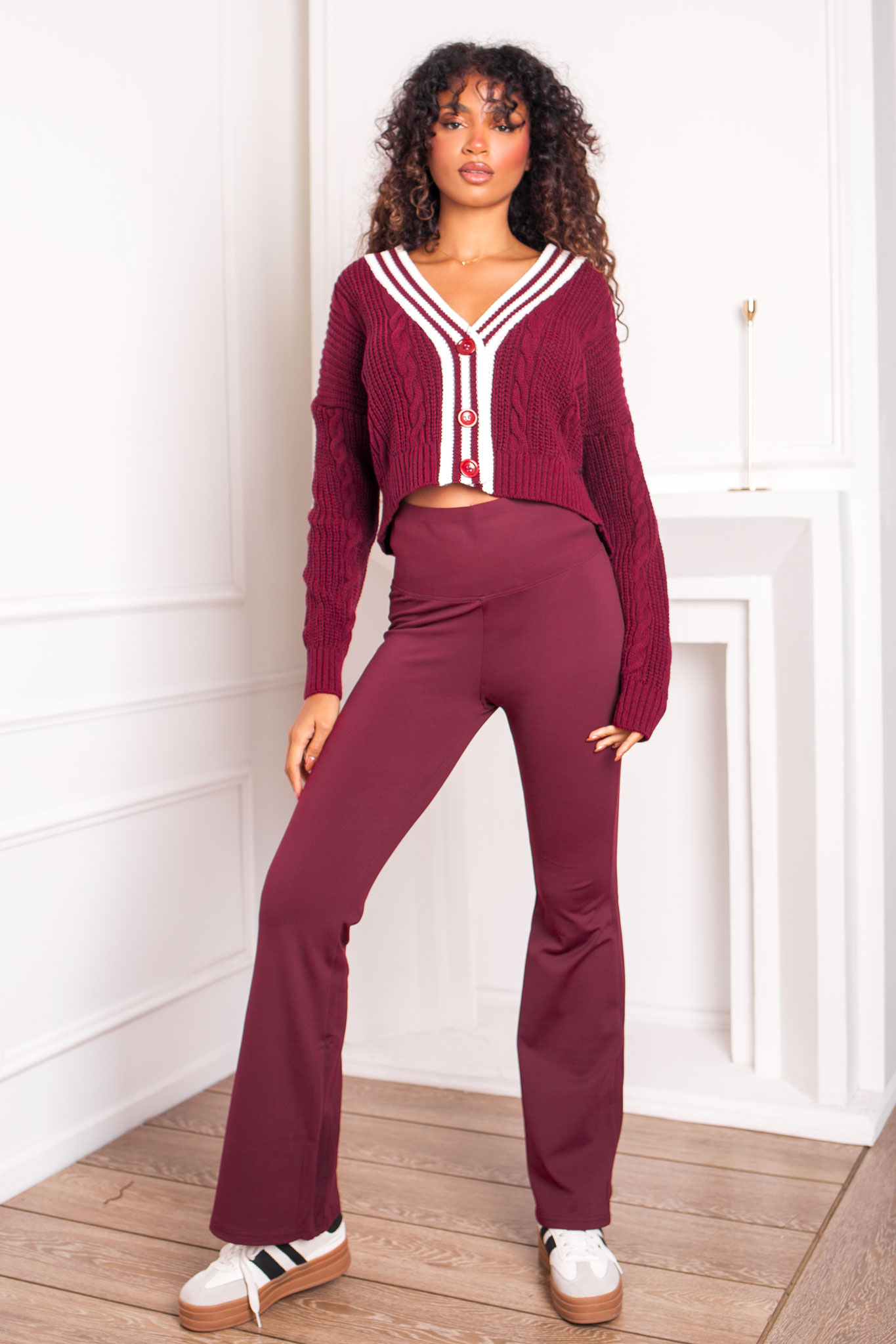 Rumor παντελόνι κολάν μπορντό Rumor παντελόνι κολάν μπορντό - Image 1