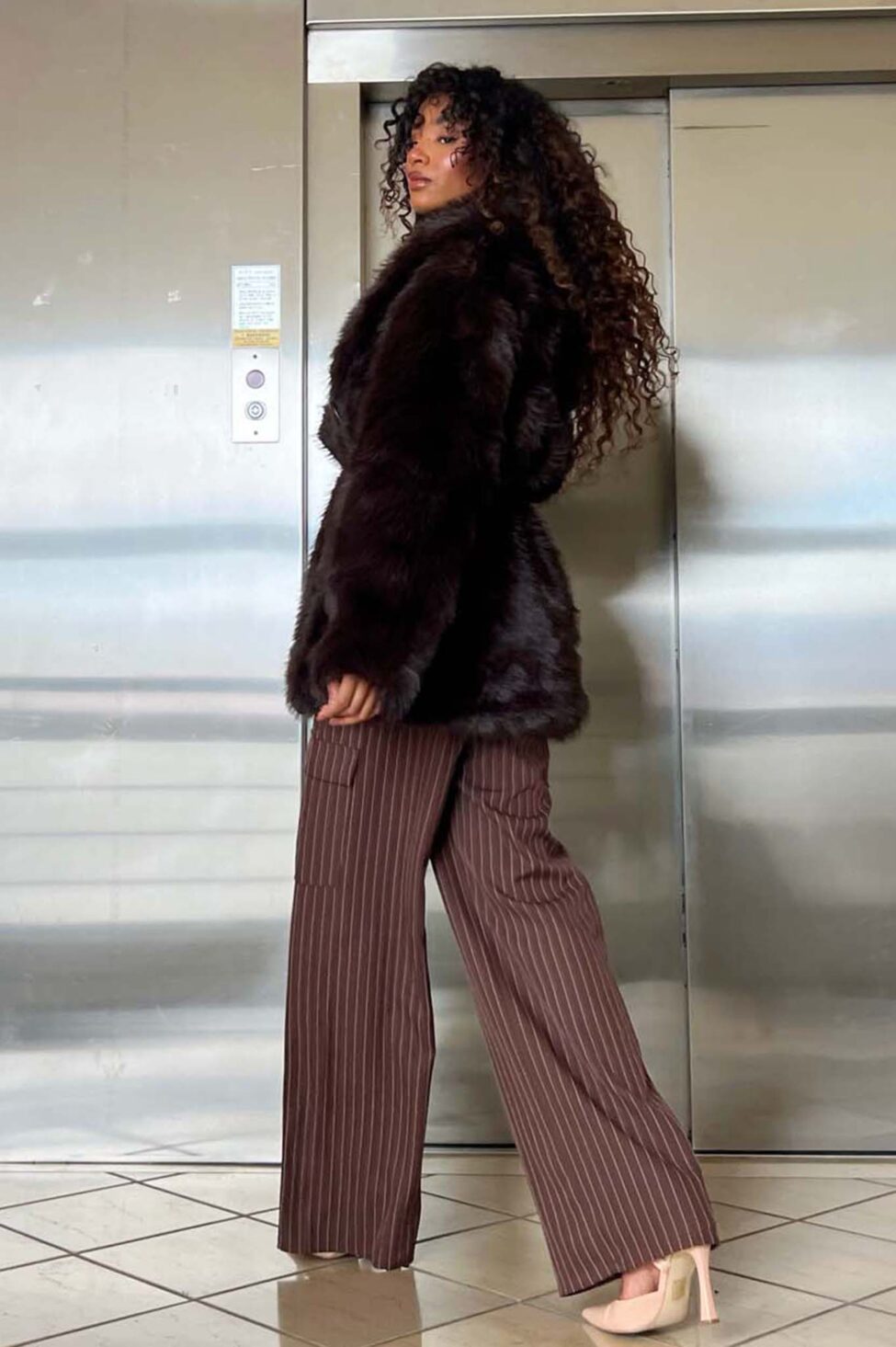 Sable οικολογική γούνα καφέ - Image 2