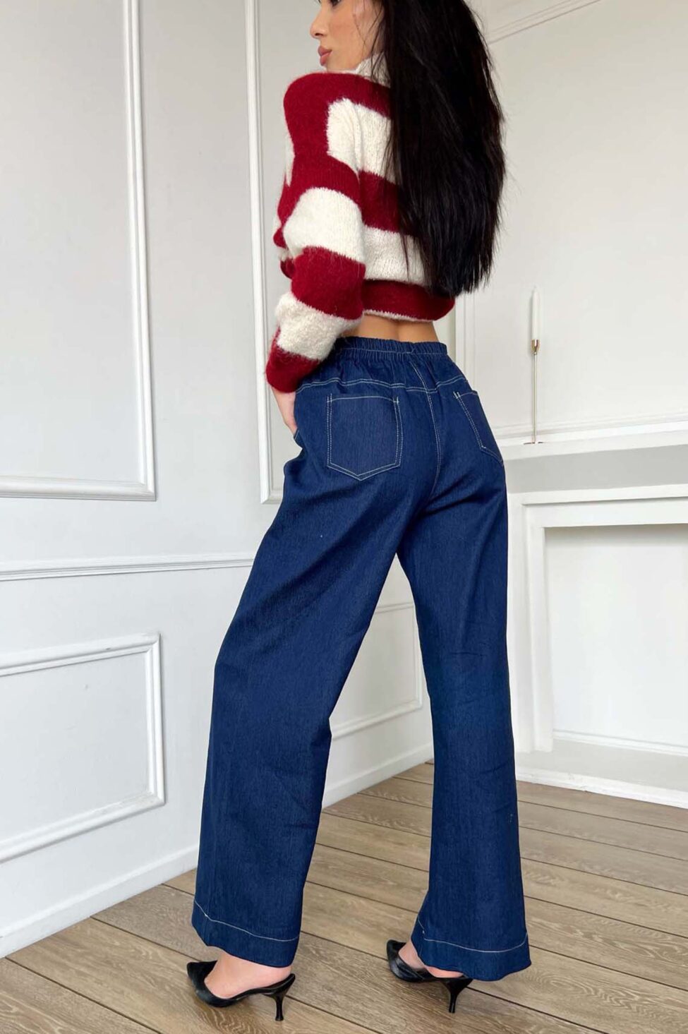 Smarties σετ πουκάμισο παντελόνι τζιν μπλε - Image 2