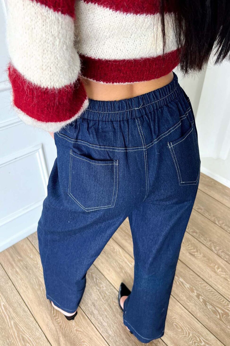 Smarties σετ πουκάμισο παντελόνι τζιν μπλε - Image 4