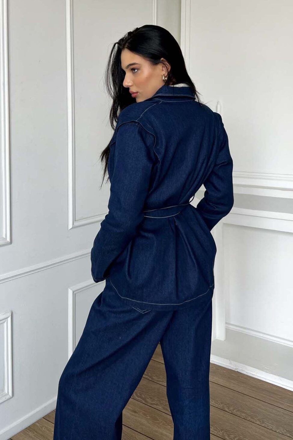 Smarties σετ πουκάμισο παντελόνι τζιν μπλε - Image 6