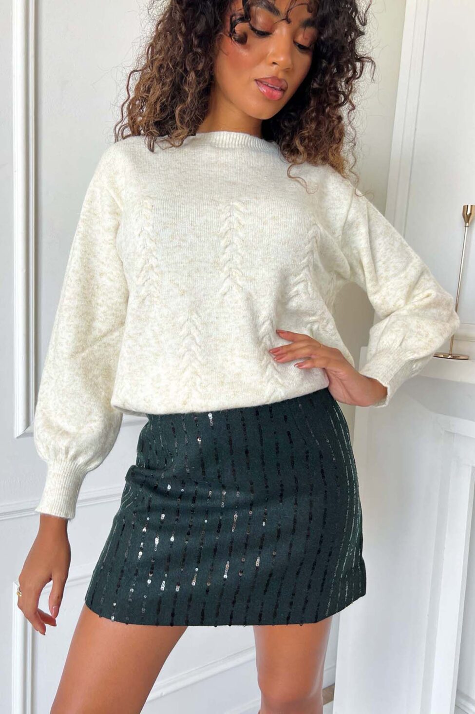 Stance πλεκτό πουλόβερ εκρού - Image 3