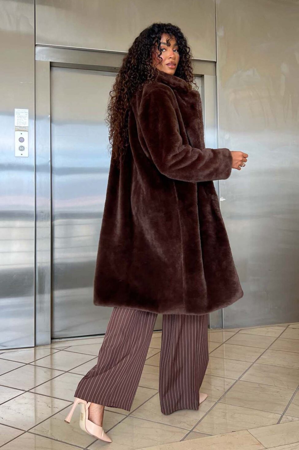 Stardom μακριά γούνα καφέ σκούρο - Image 2