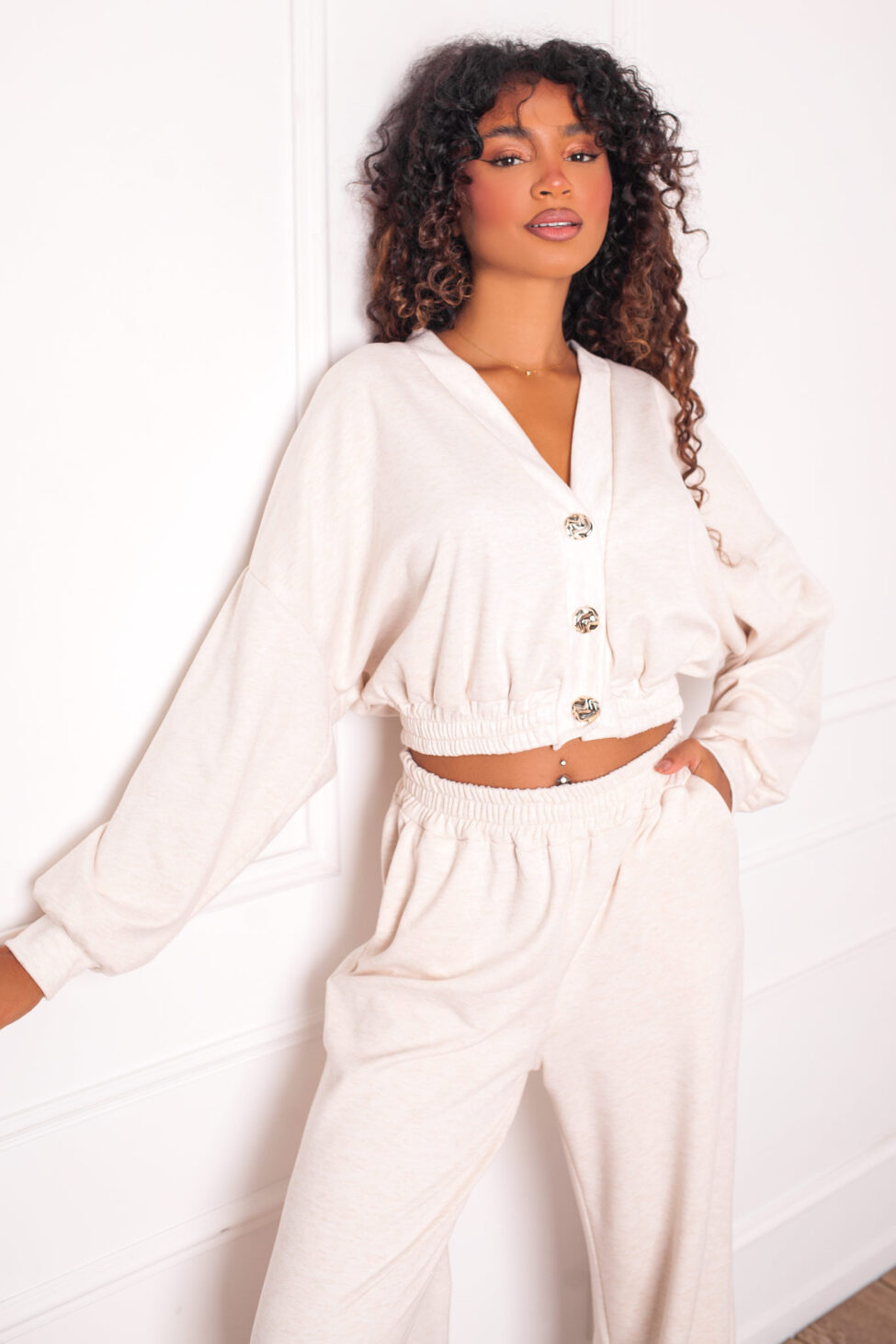 Teaspoon σετ ζακέτα παντελόνι εκρού - Image 3