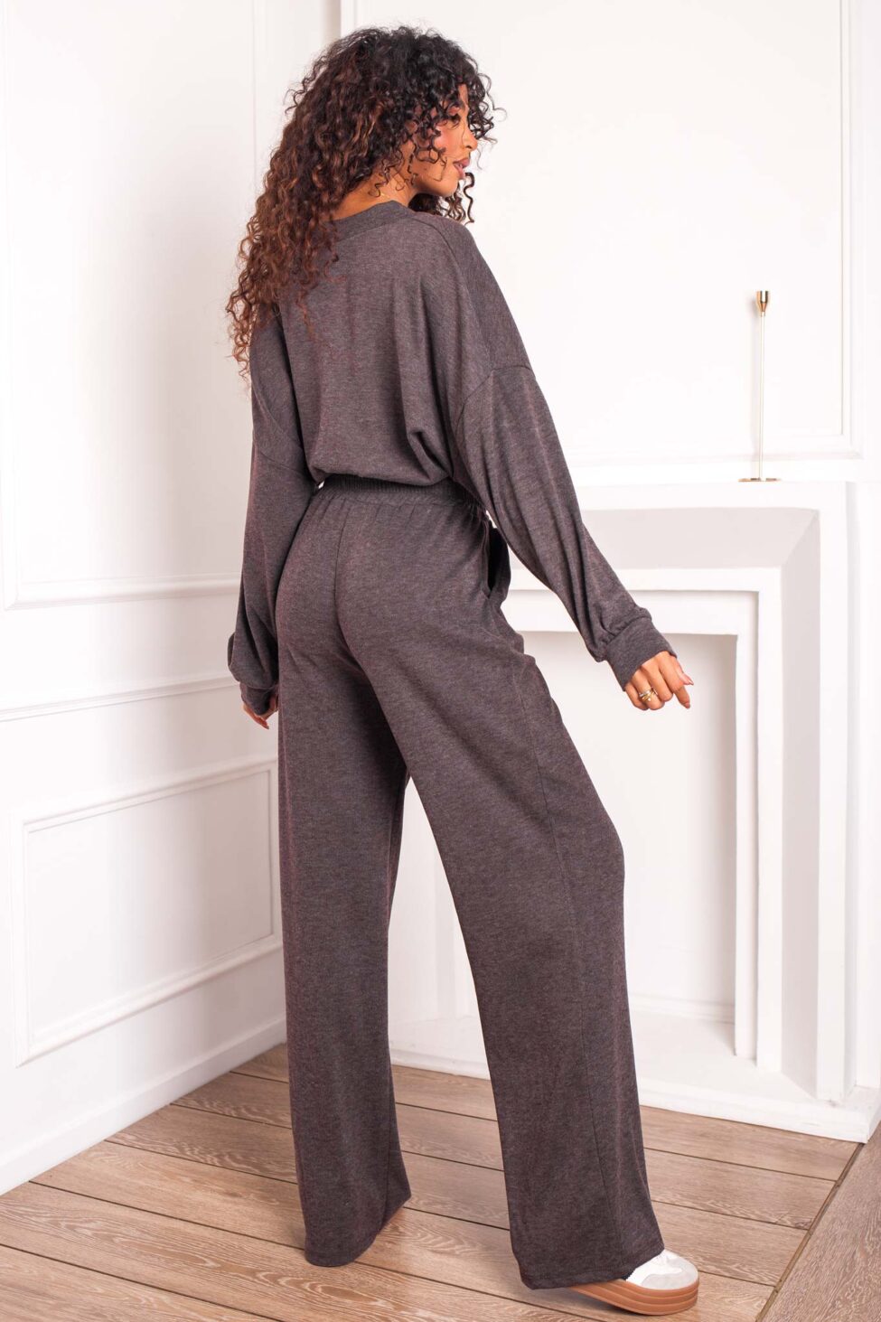 Teaspoon σετ ζακέτα παντελόνι καφέ - Image 3