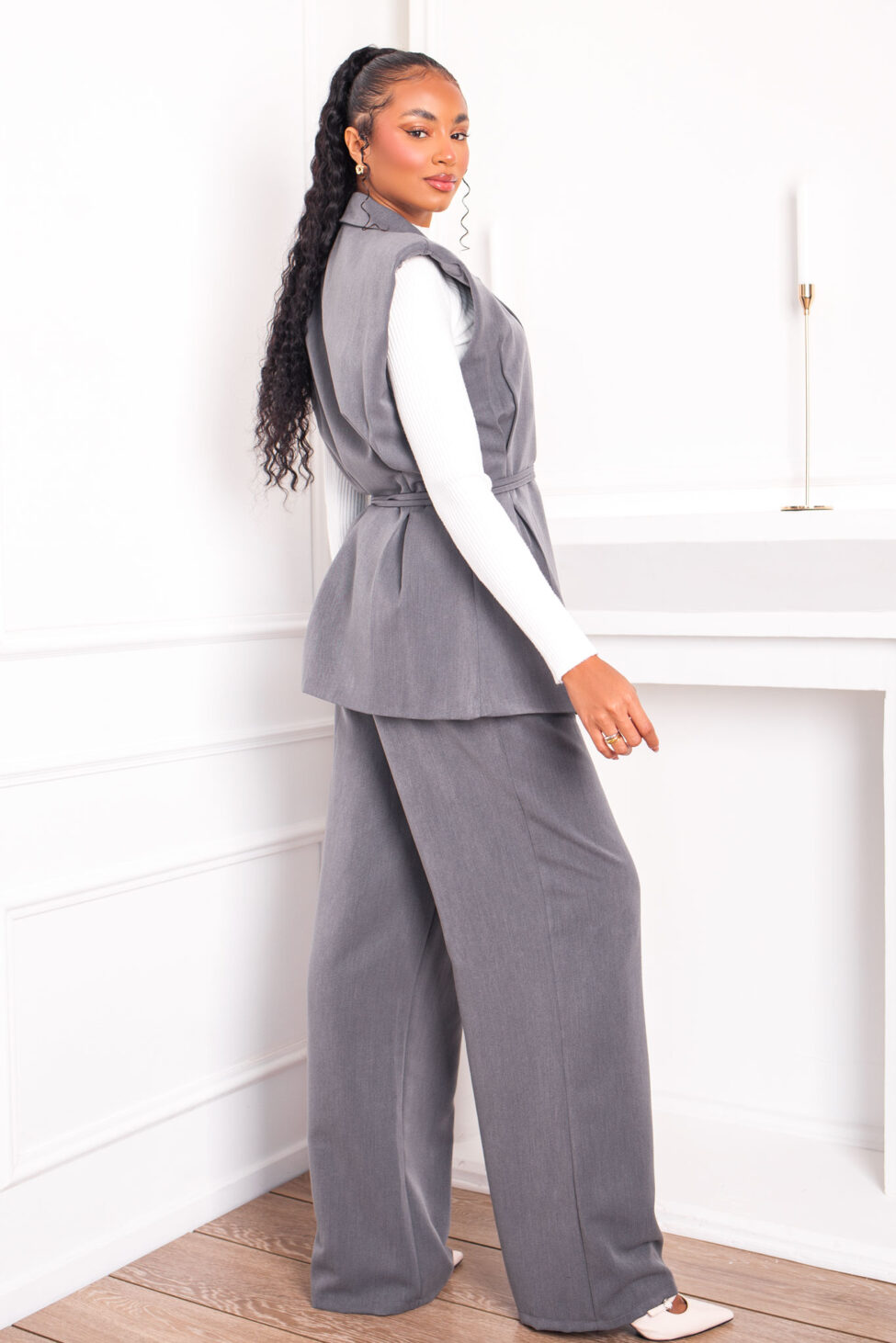 Vance σετ γιλεκο παντελόνι γκρι - Image 4