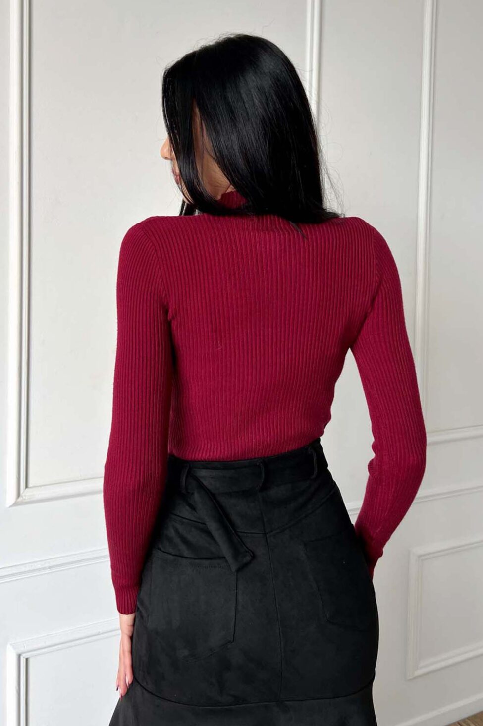 Whispers Πλεκτό Ριπ μπορντό - Image 4