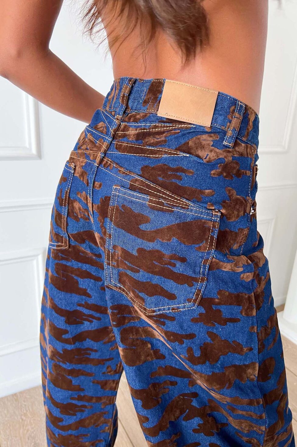 Wilmer τζιν παντελόνι με σχέδιο μπλε - Image 4