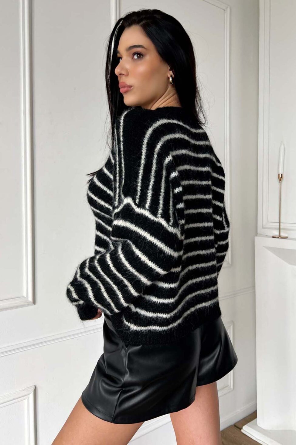 Yara πουλόβερ μαύρο - Image 3