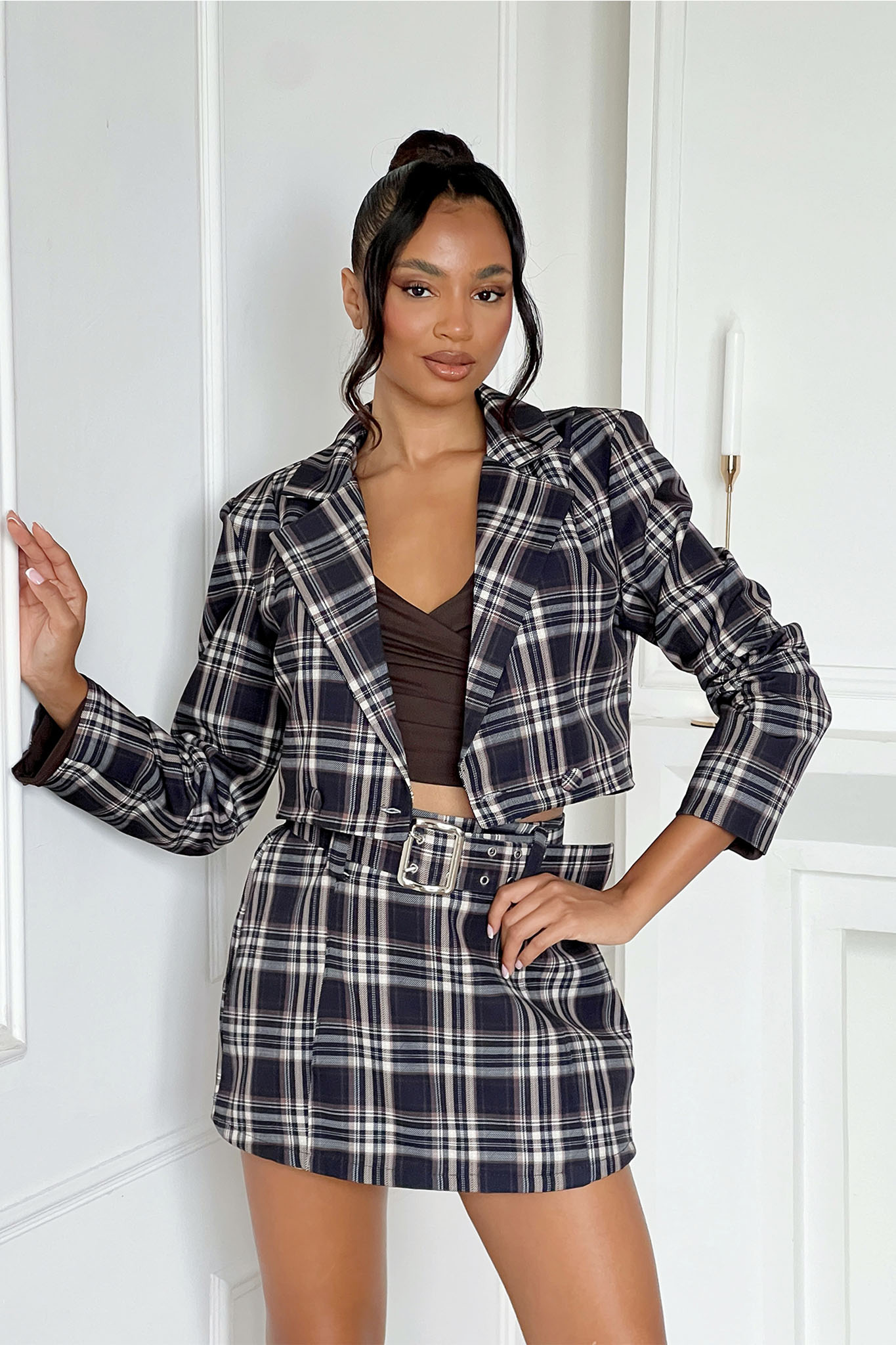 Alfeo σετ σακάκι – σορτς με ζώνη μπλε Alfeo σετ σακάκι - σορτς με ζώνη μπλε - Image 1