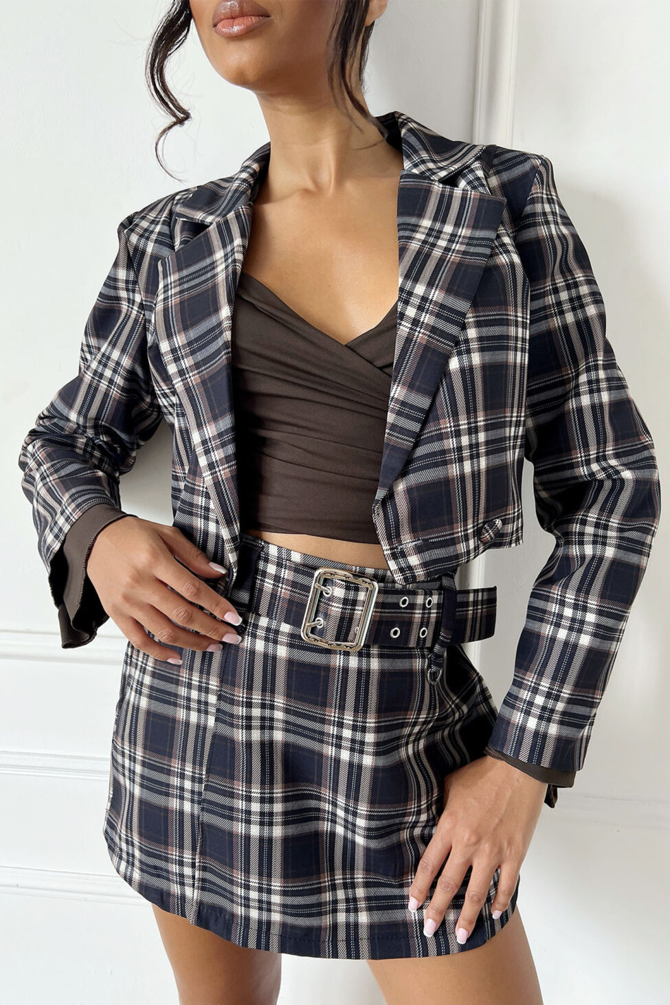 Alfeo σετ σακάκι - σορτς με ζώνη μπλε - Image 2