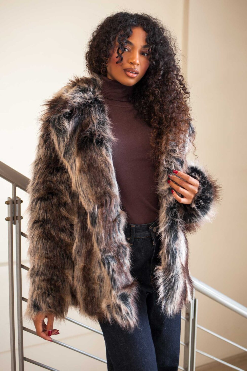 Ariste Οικολογική Γούνα καφέ - Image 2