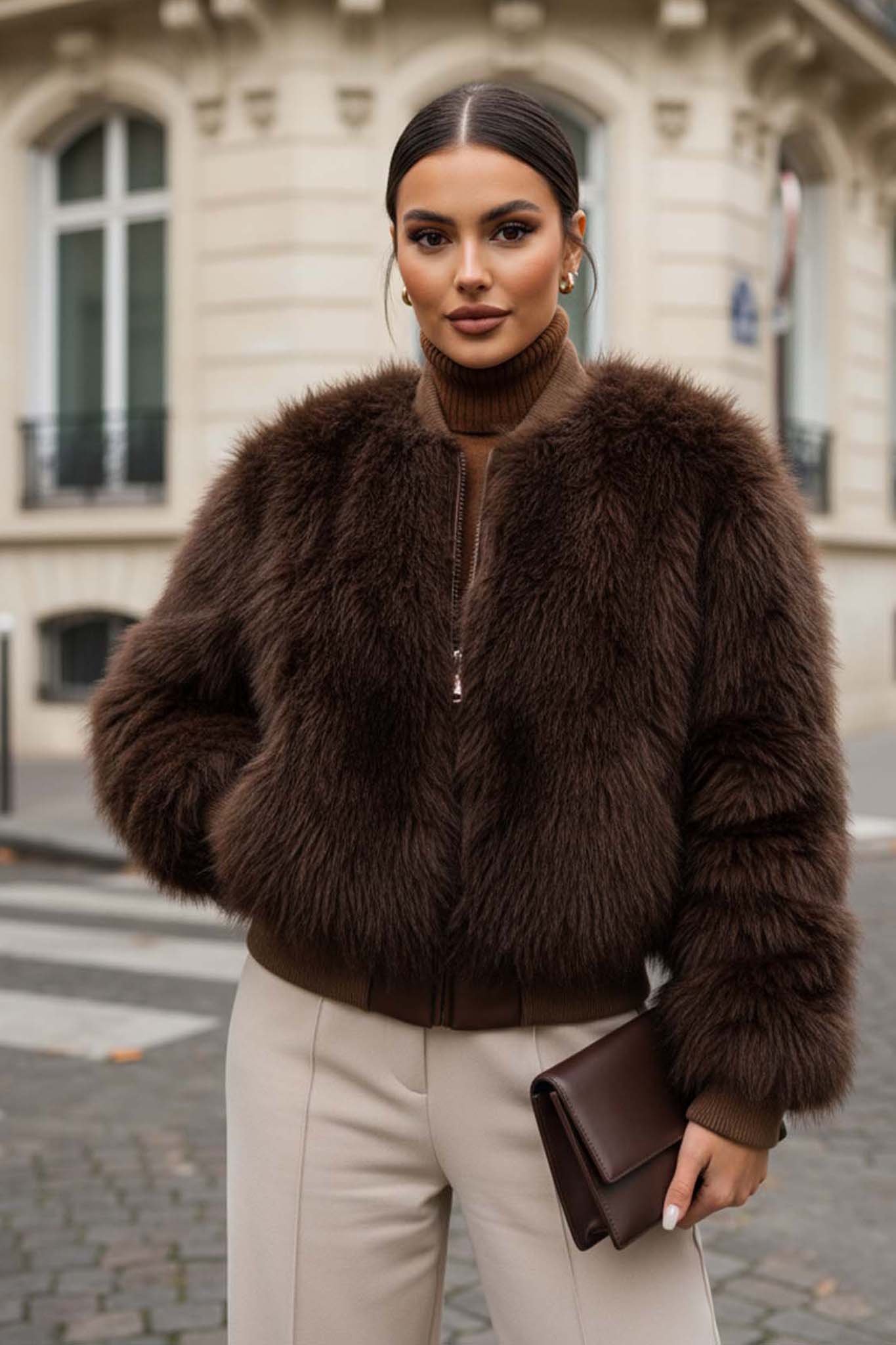 Bonobo γούνα καφέ Bonobo γούνα καφέ - Image 1