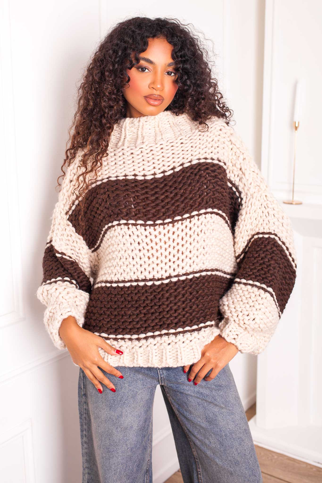 Cenza πουλόβερ μπεζ Cenza πουλόβερ μπεζ - Image 1