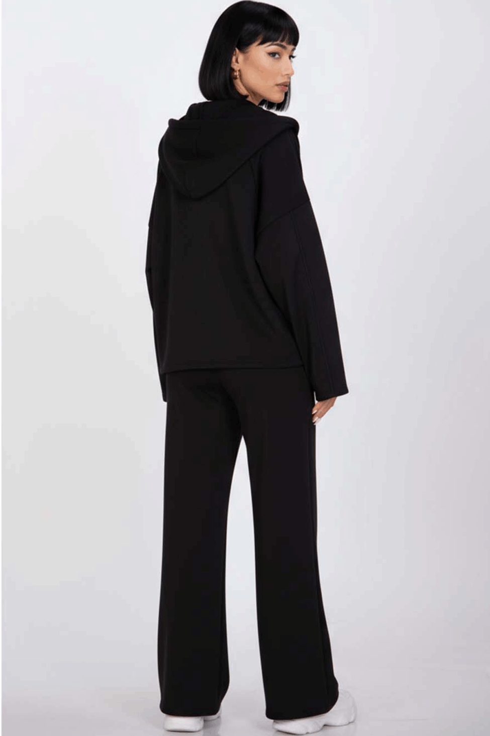 Cocoon σετ ζακέτα παντελόνι μαύρο - Image 2
