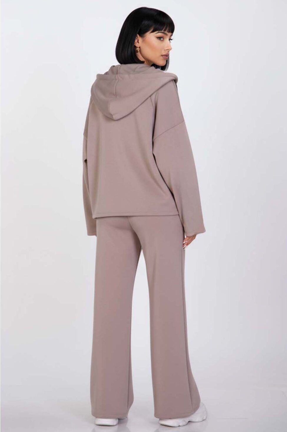 Cocoon σετ ζακέτα παντελόνι μπεζ - Image 3