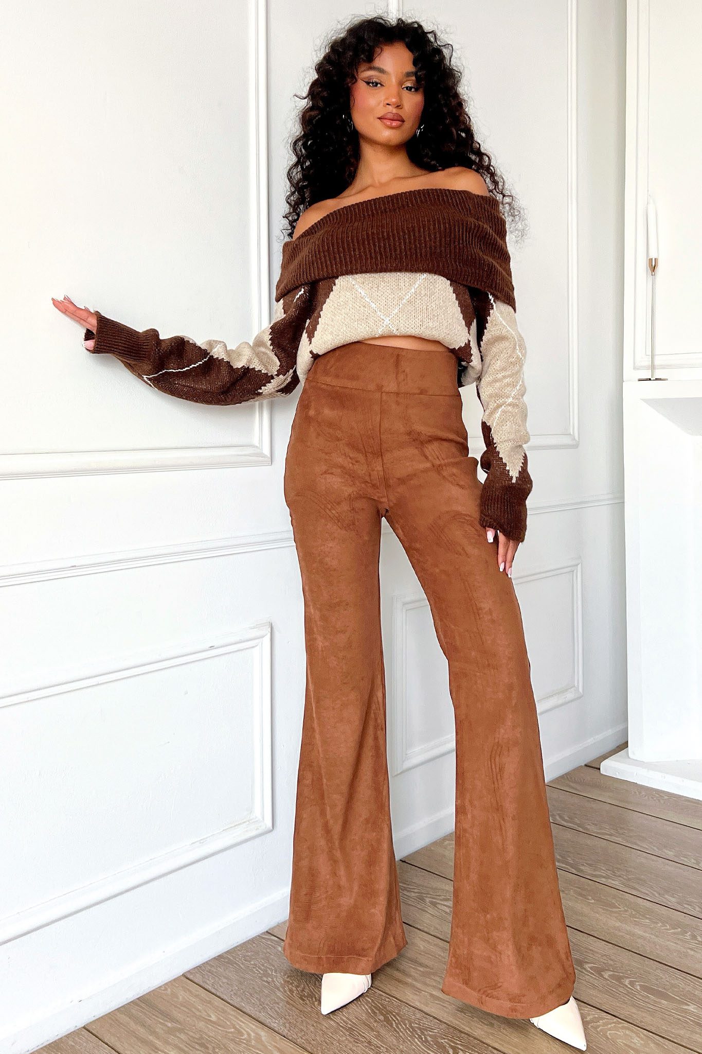 Council παντελόνι από σουέντ κάμελ Council παντελόνι από σουέντ κάμελ - Image 1