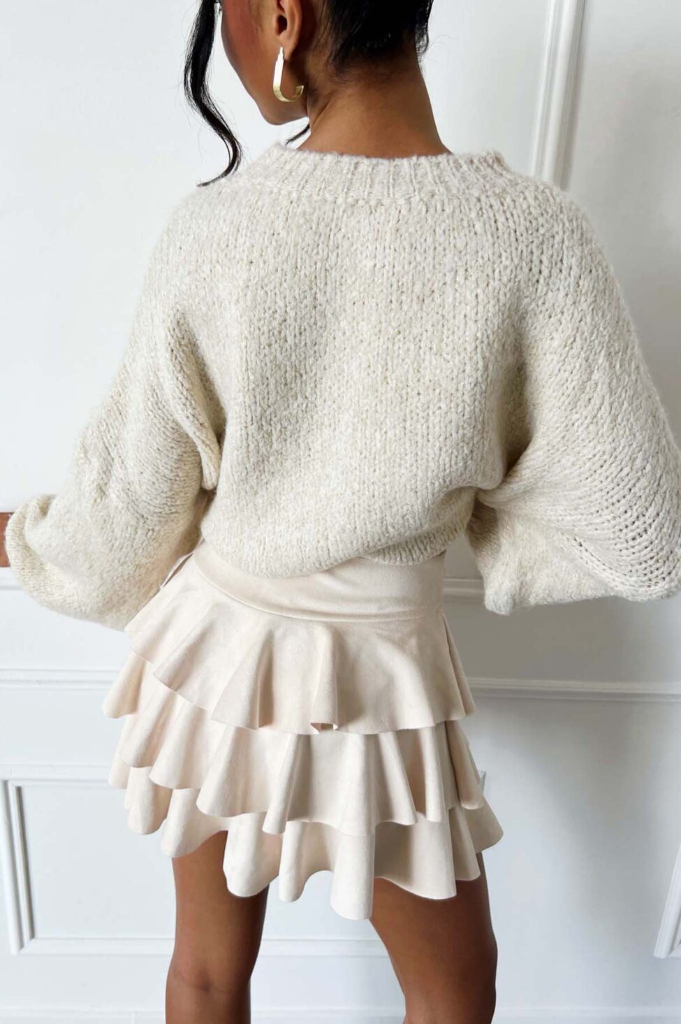 Divinas Μίνι Φούστα εκρού - Image 3