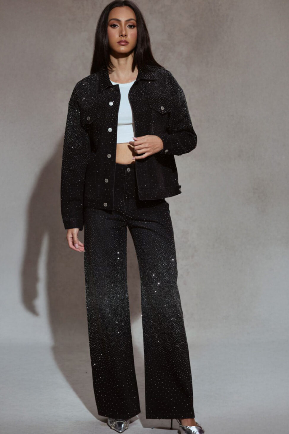 Duresa Σετ Ζακέτα Παντελόνι μαύρο - Image 2