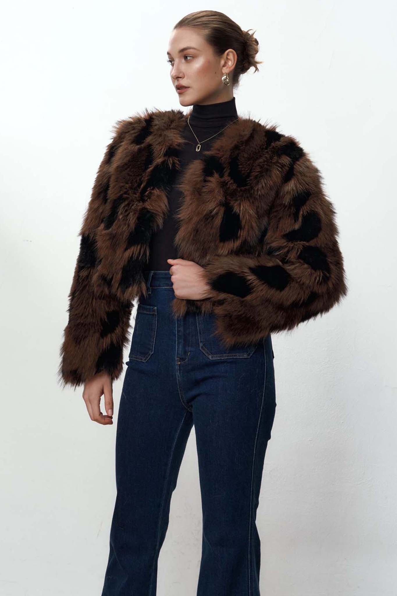 Ebonia Οικολογική Γούνα καφέ Ebonia Οικολογική Γούνα καφέ - Image 1