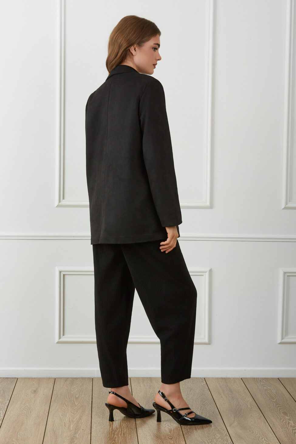 Ellene Σακάκι Σουέτ μαύρο - Image 8