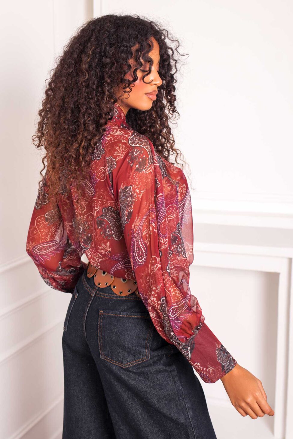 Evanthea Πουκάμισο μπορντό - Image 6