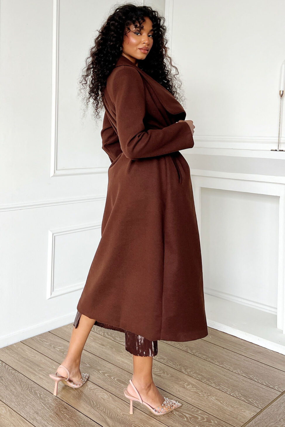 Flaimira Παλτό καφέ - Image 4