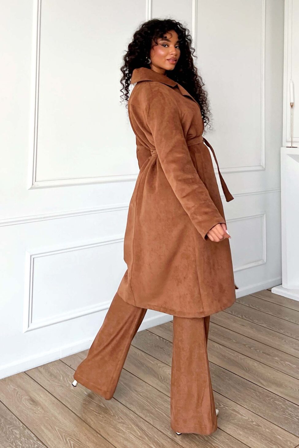 Florent παλτό σουέντ κάμελ - Image 5