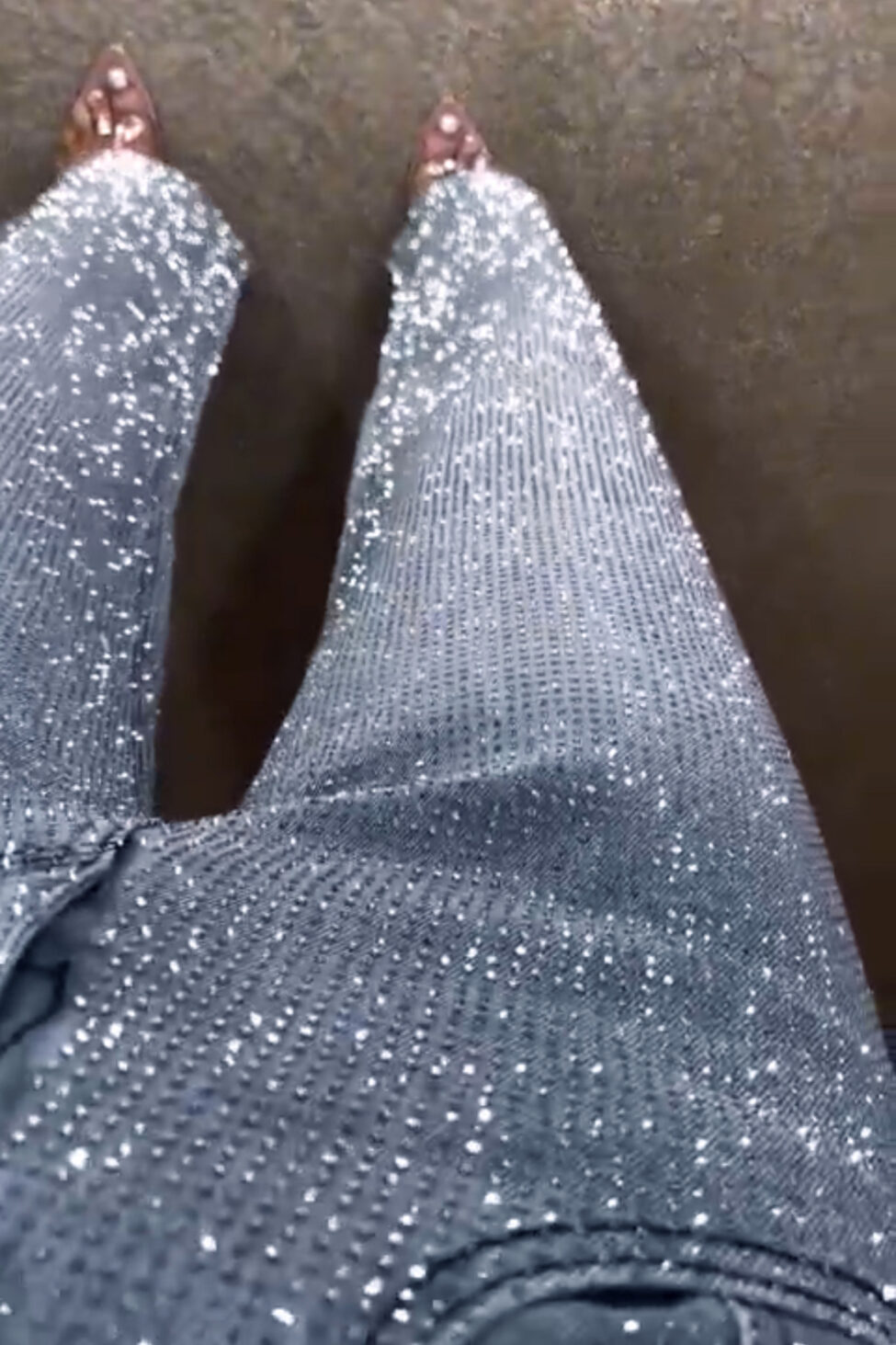 Gorgeous τζιν με strass μπλε - Image 3