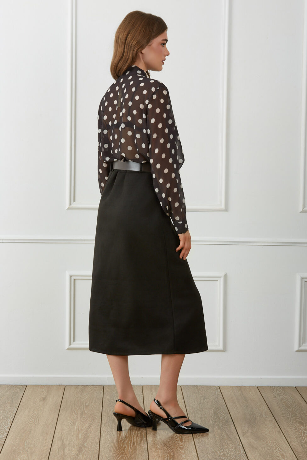 Iralyn Πουκάμισο Πουά μαύρο - Image 3