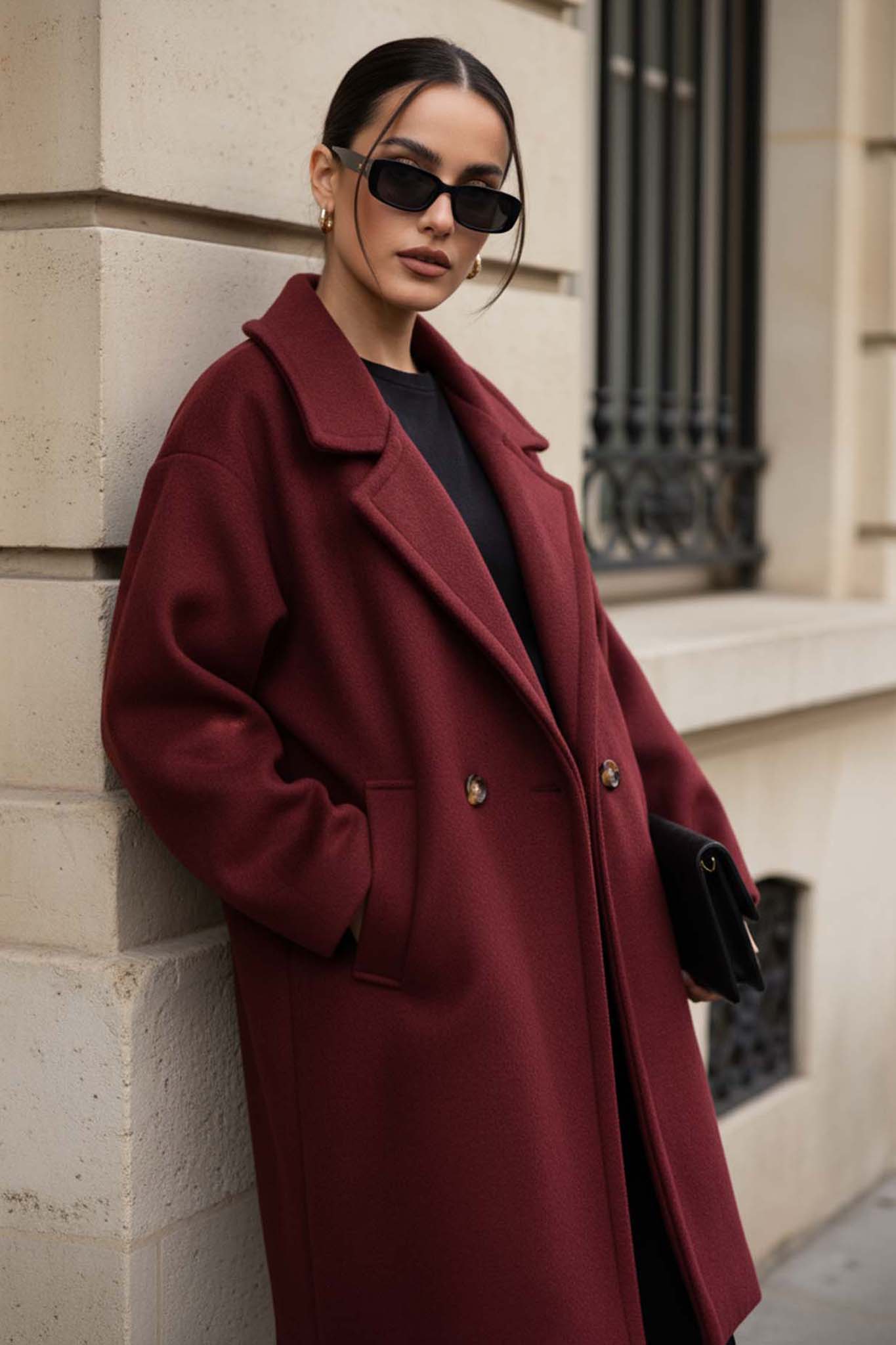 Ismara Παλτό μπορντό Ismara Παλτό μπορντό - Image 1