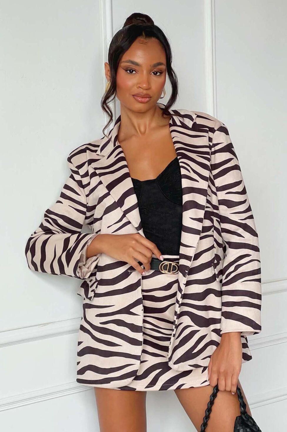 Jalapeno σετ σακάκι σορτς zebra - Image 4