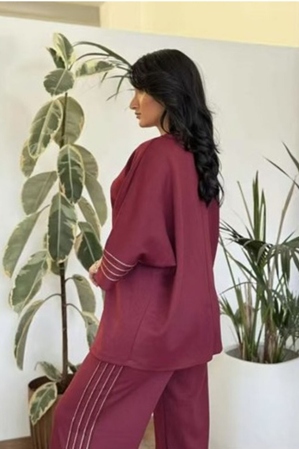 Jeno σετ φόρμας μπορντό - Image 2