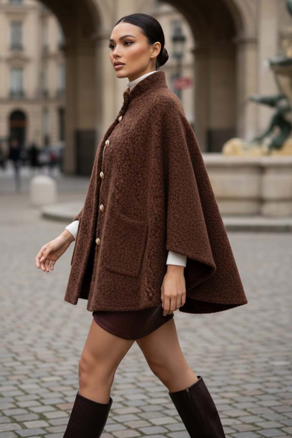 Kapono παλτό καφέ - Image 2