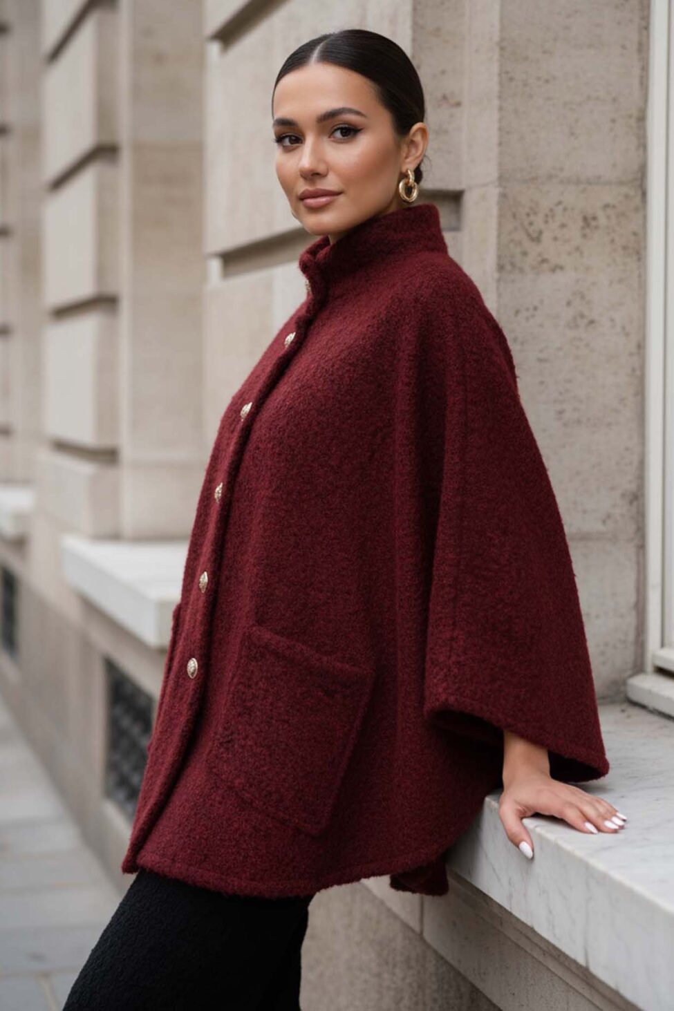 Kapono παλτό μπορντό - Image 2
