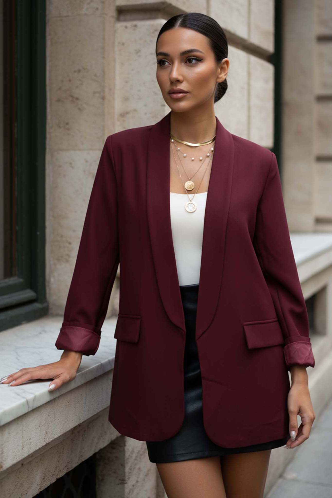 Kraen Σακάκι Μπορντό μπορντό Kraen Σακάκι Μπορντό μπορντό - Image 1