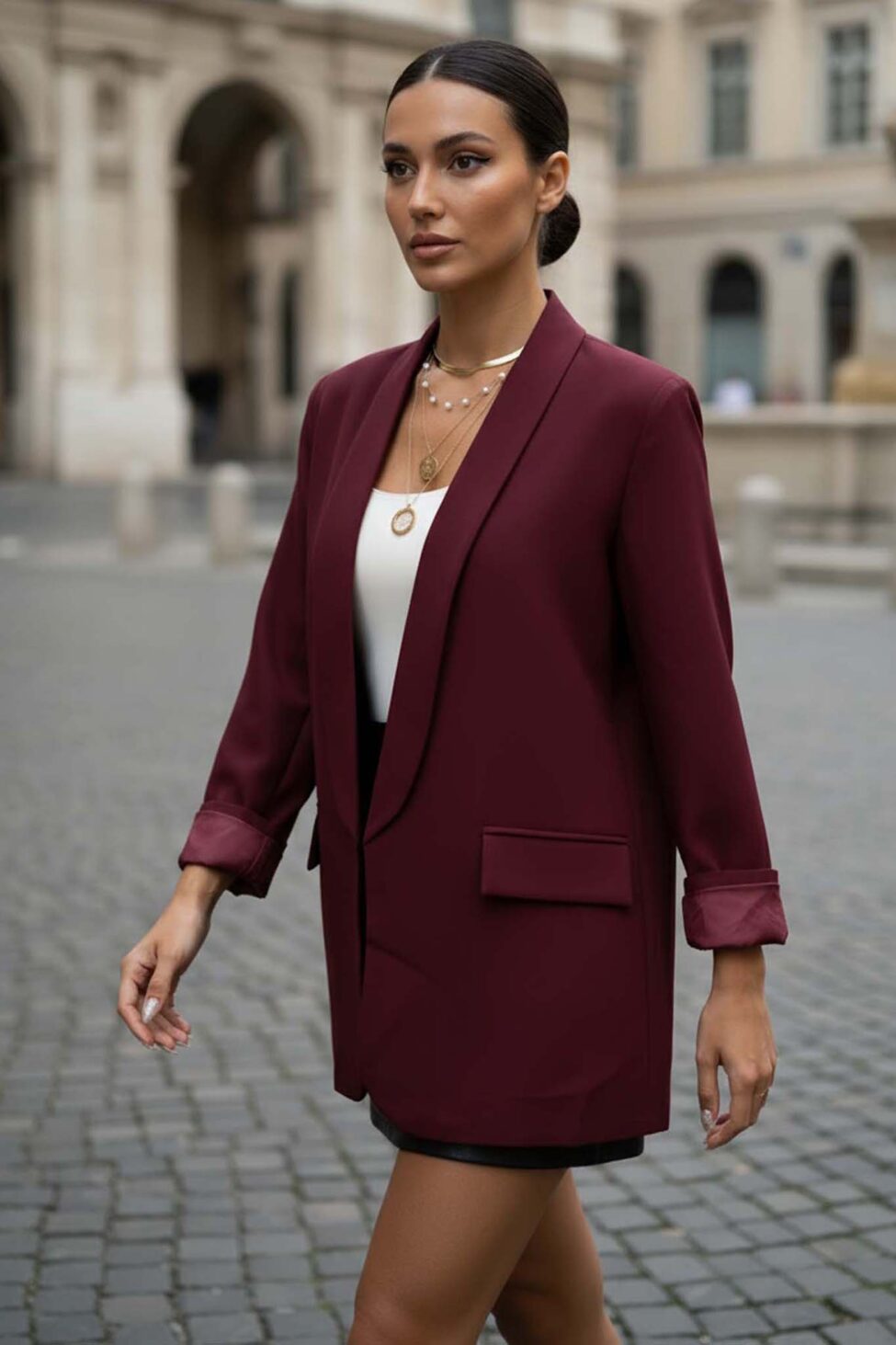 Kraen Σακάκι Μπορντό μπορντό - Image 2