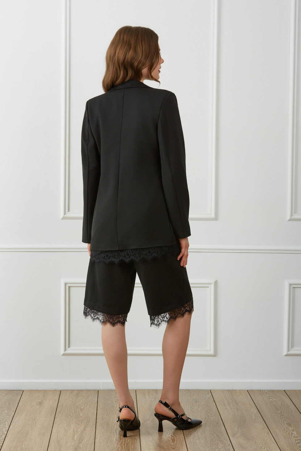 Lacelle Σετ Σακάκι Βερμούδα μαύρο - Image 4